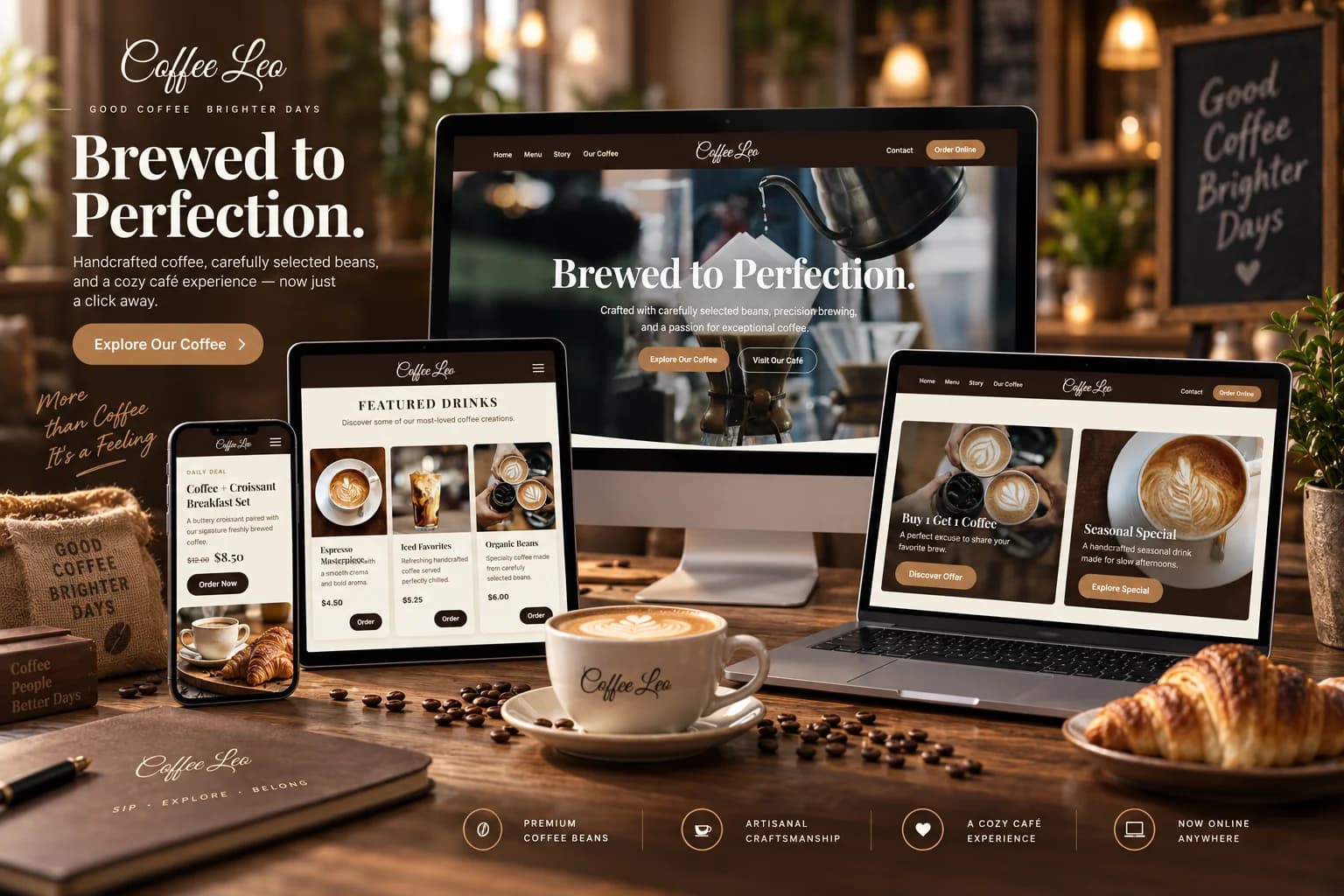 Cover project Coffee Shop Website — Website