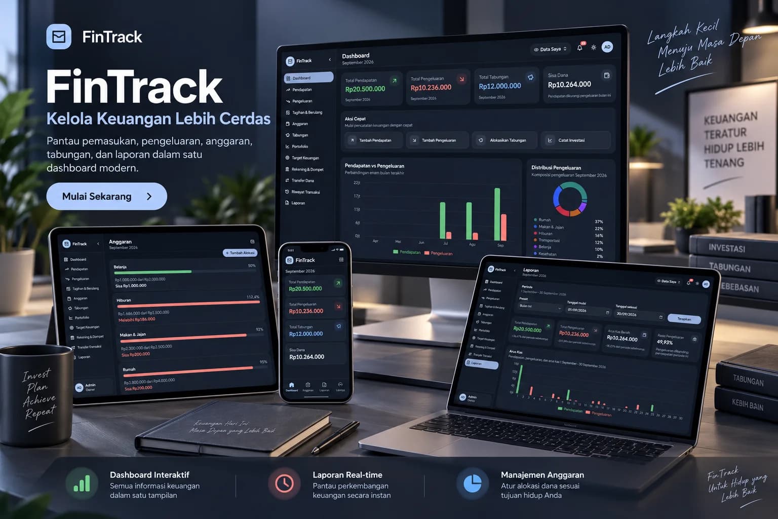 Cover project FinTrack — Sistem Keuangan